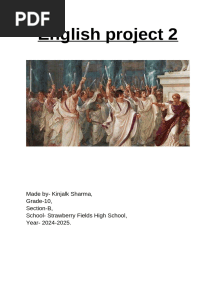 english project reference for icse class 10 