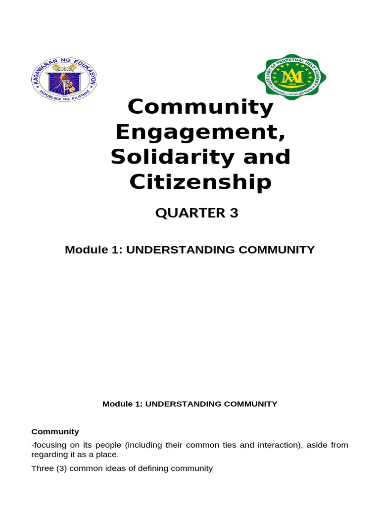 Understanding Community Dynamics and Action | PDF | Fertility | Community