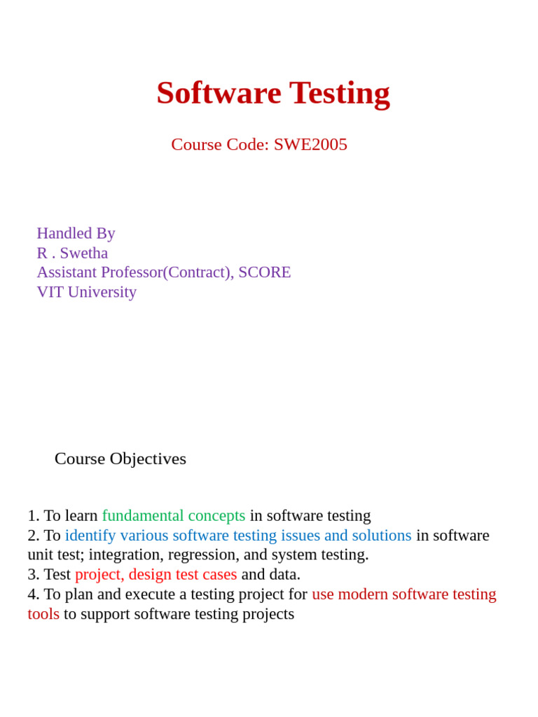 Software Testing Fundamentals and Practices | PDF | Software Testing ...