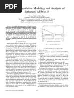 OPNET Simulation Modeling and Analysis of Enhanced Mobile IP