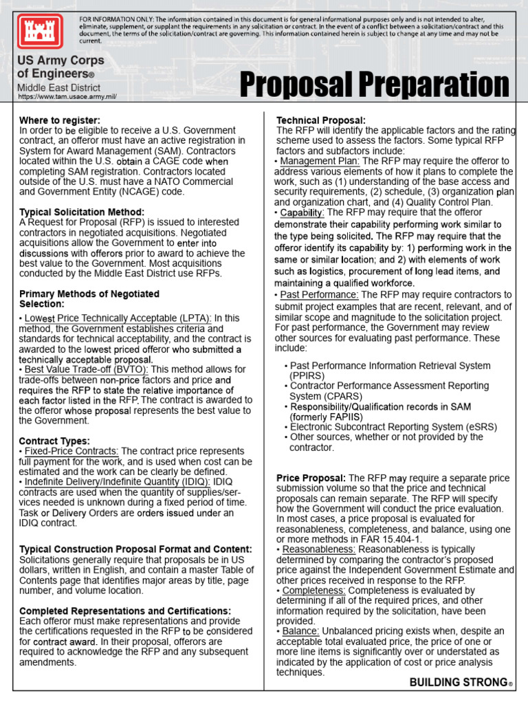 Proposal Preparation Guidelines | PDF | Business
