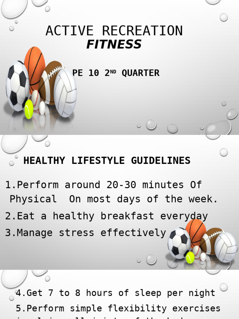 Active Recreation and Healthy Living Guide | PDF | Obesity | Overweight