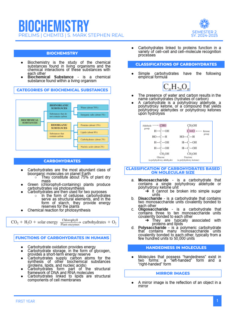 Biochemistry | PDF | Carbohydrates | Polysaccharide