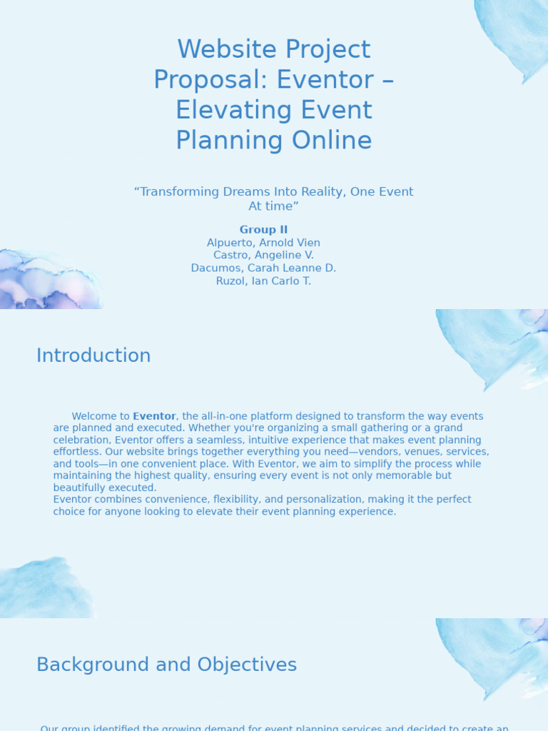 Eventor WebPropoPrese | PDF