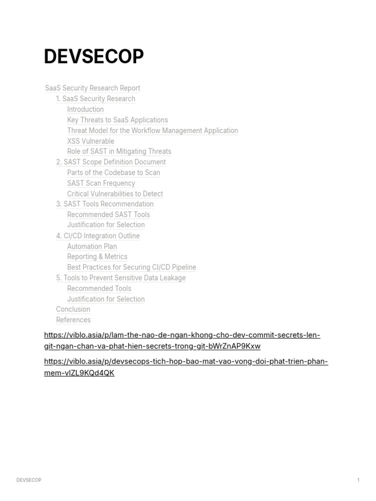 DEVSECOP | PDF | Computer Security | Security