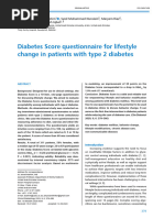 Diabetes Self-Management Questionnaire | PDF | Diabetes | Hypoglycemia