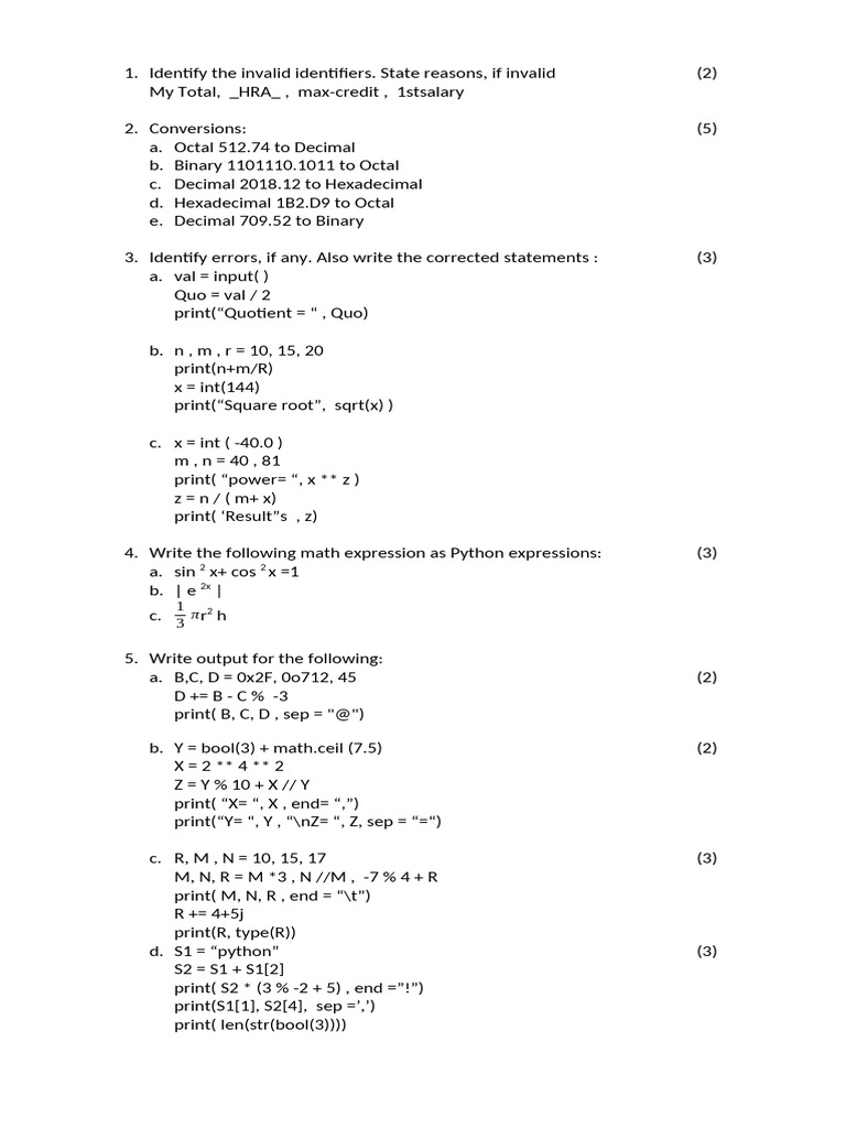 XI - MIDTERM - For Practice | PDF | Computer Engineering | Computer Science