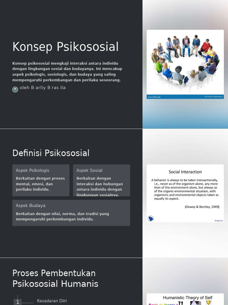 Konsep Psikososial Humanistik dalam Kesehatan | PDF