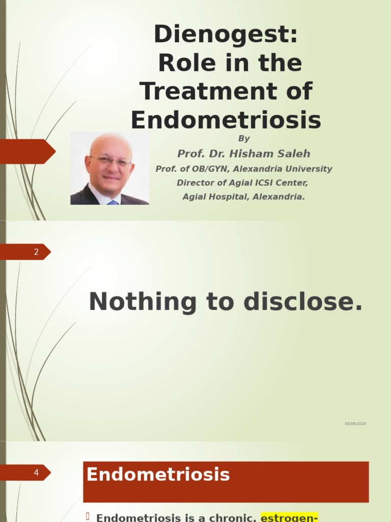 Dienogest - Role in The Treatment of Endometriosis. | PDF | Drugs ...