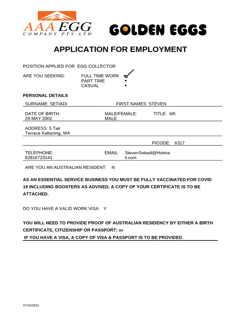 AAA Application Form 2X | PDF | Travel Visa