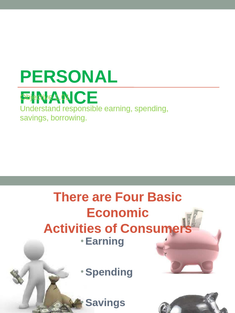 Basic Economic Actvities of Consumers | PDF | Saving | Debt