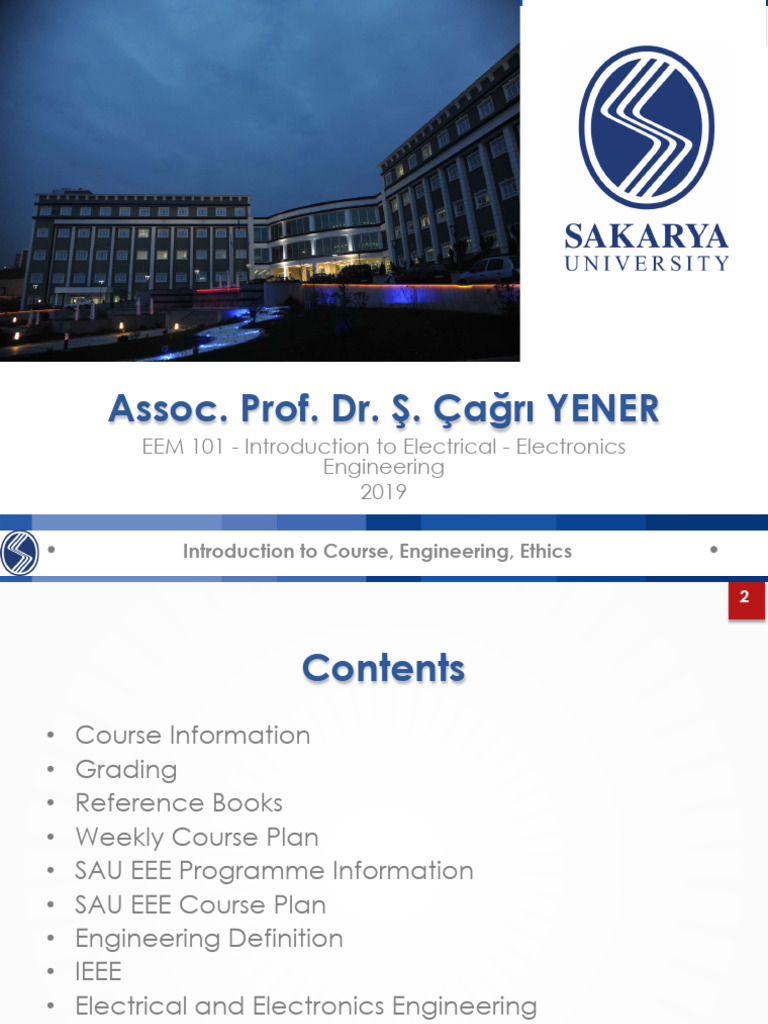 Electrical Engineering Course Overview | PDF | Electrical Network ...