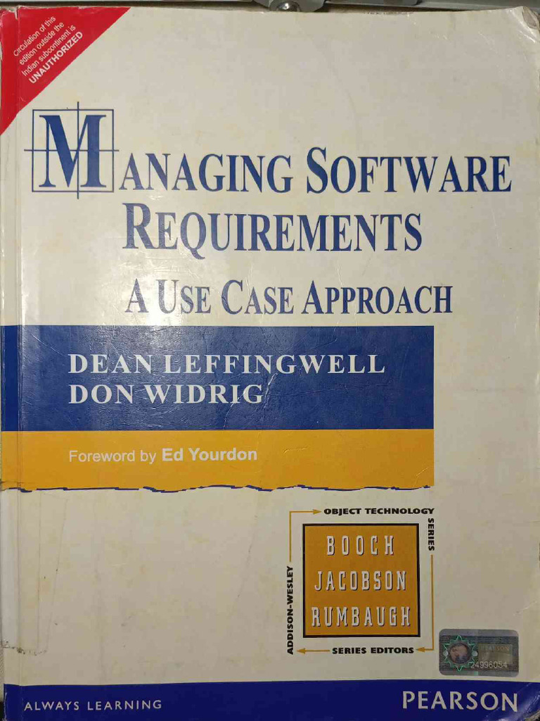 Managing Software Requirements A Use Case Approach Pdf Unified