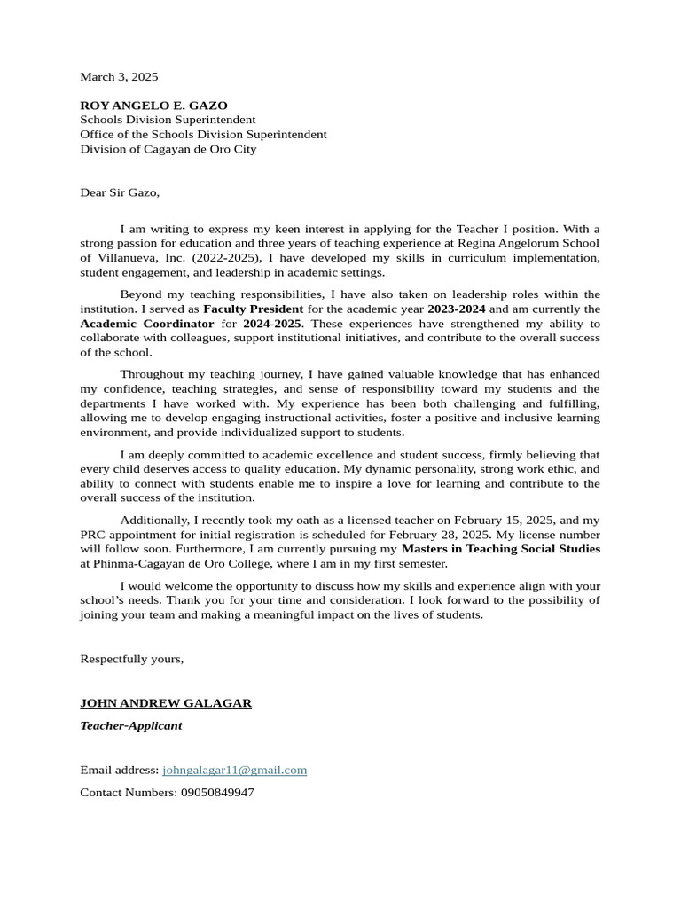 LETTER OF INTENT CDO | PDF