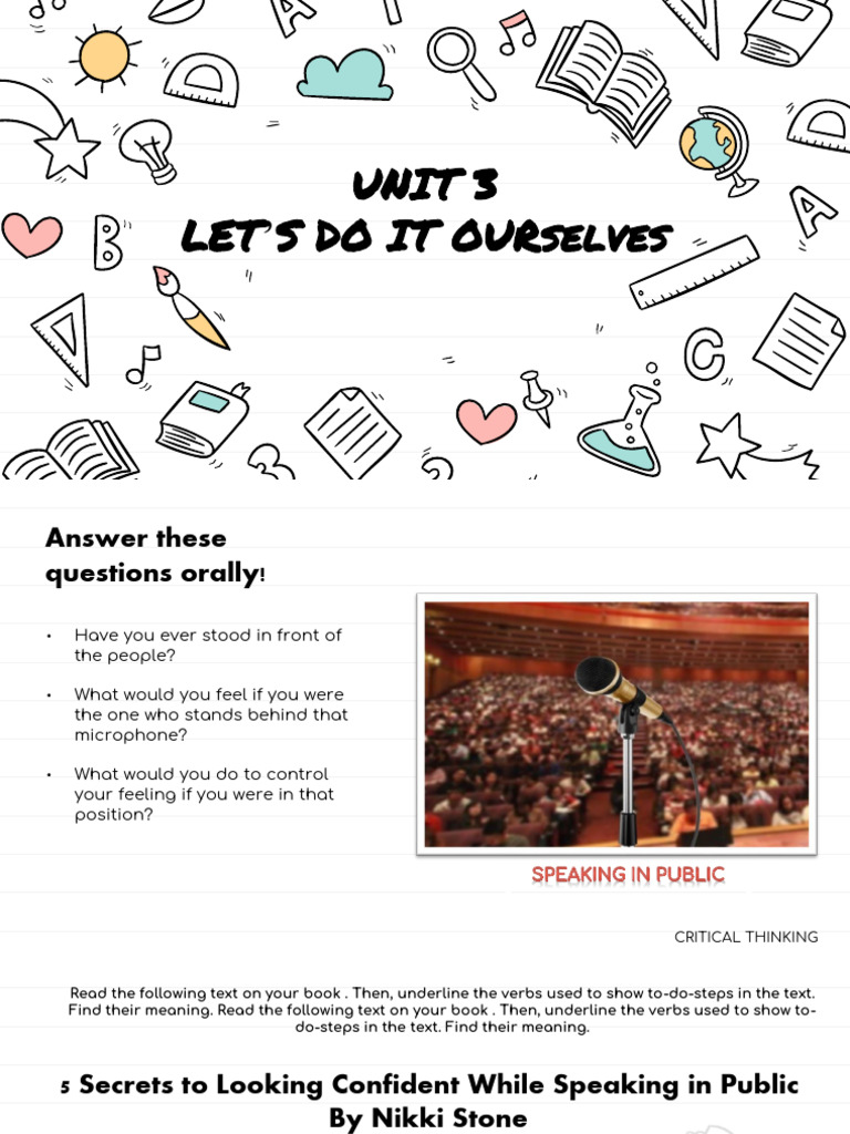 Unit 3 - Lets Do It Ourselves (Per.6) | PDF | Linguistic Typology ...