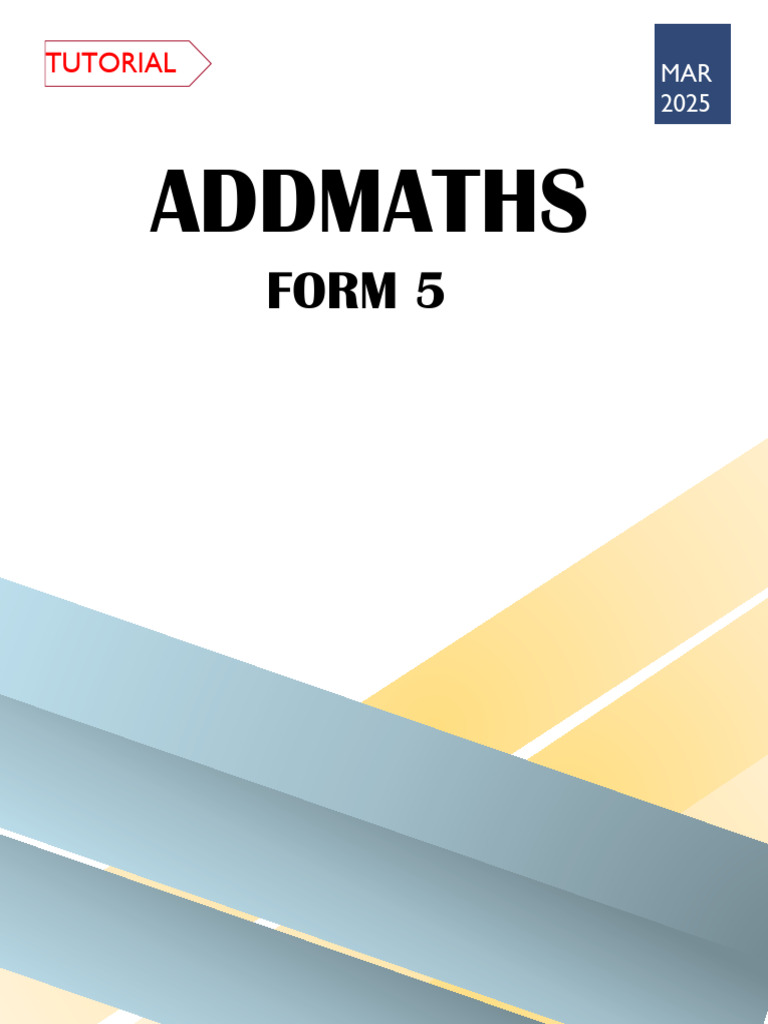 T5 Addmaths (Tutorial) - Mar 2025 - Differentiation Rate of Change | PDF