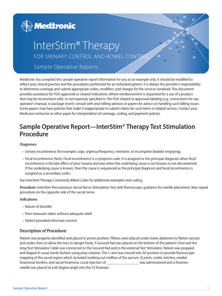 Hayman InterStim Therapy | PDF | Urinary Incontinence