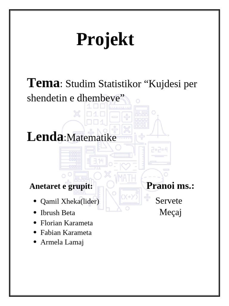 Projekt Matematike | PDF