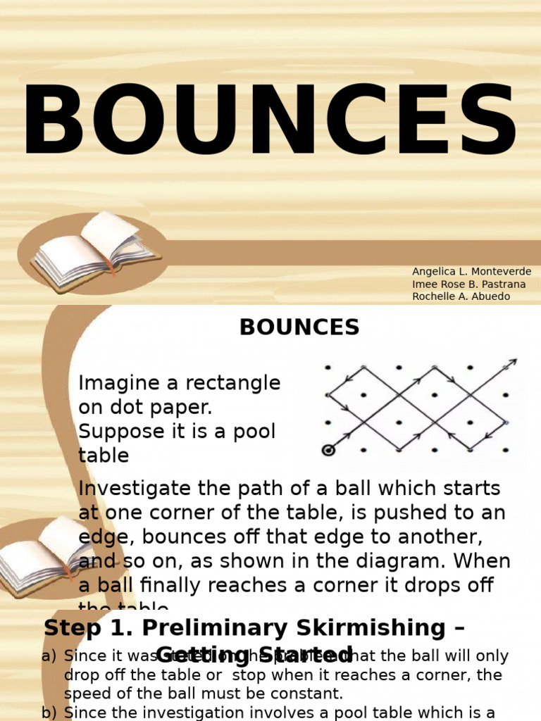 Bounces Group-1 Math-116 061710 | PDF | Numbers | Mathematics