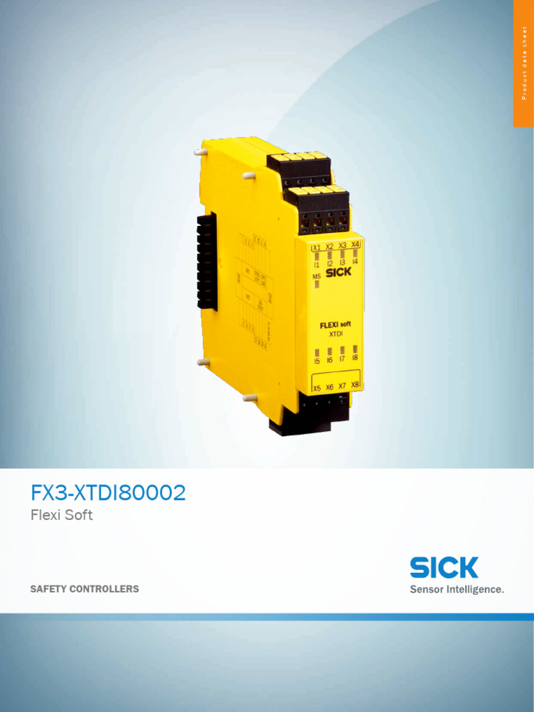 Flexi Soft Safety Controller FX3-XTDI80002 | PDF | Electronics | Computing
