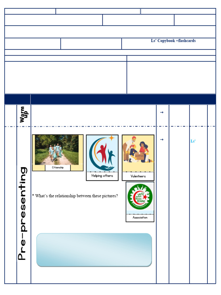 Community Citizenship and Charity Project | PDF | Behavior Modification ...