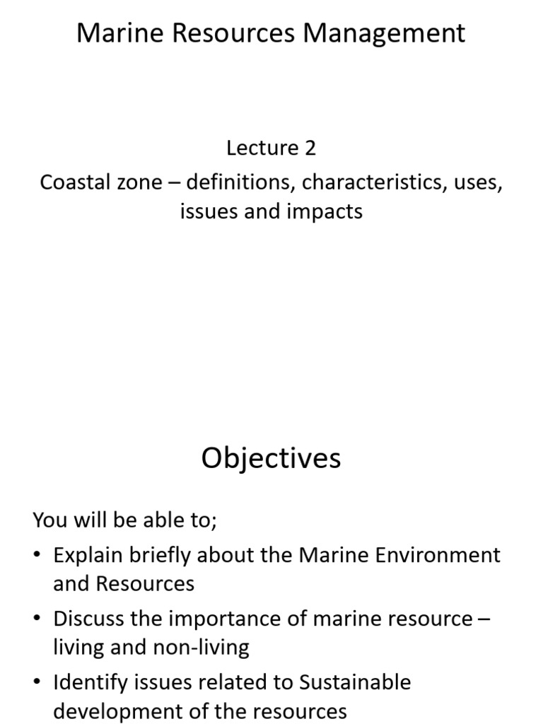 Coastal Zone Management Challenges | PDF | Coast | Oceans
