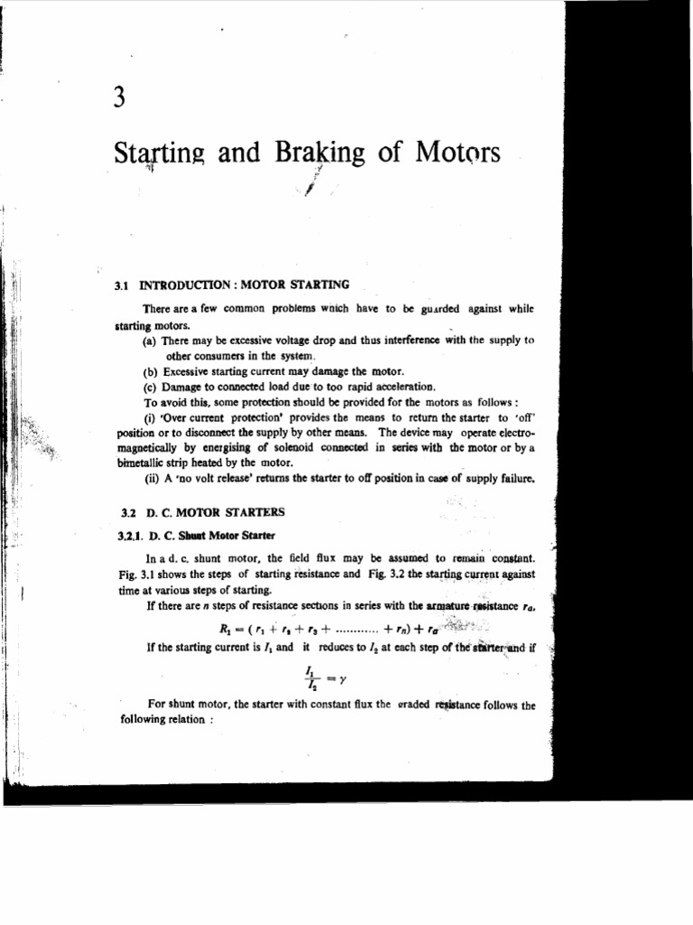 Motor Starting and Protection Methods | PDF | Electric Motor | Machines
