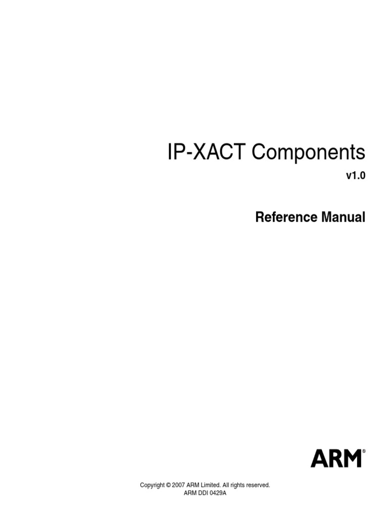 DDI0429A Ip Exact Components v1 0 Ref Manual | PDF | Debugging ...