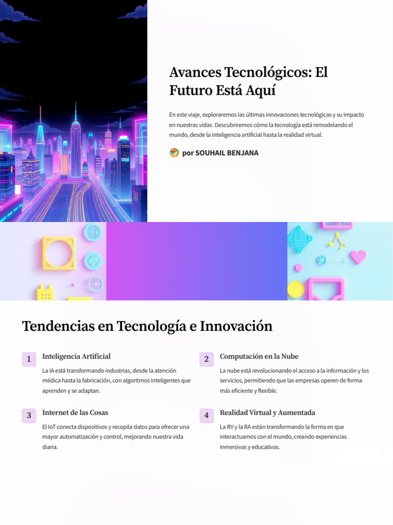 Avances Tecnologicos El Futuro Esta Aqui | PDF | Internet de las Cosas ...