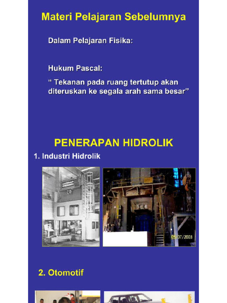 Dasar Sistem Hidrolik 2025 Pdf