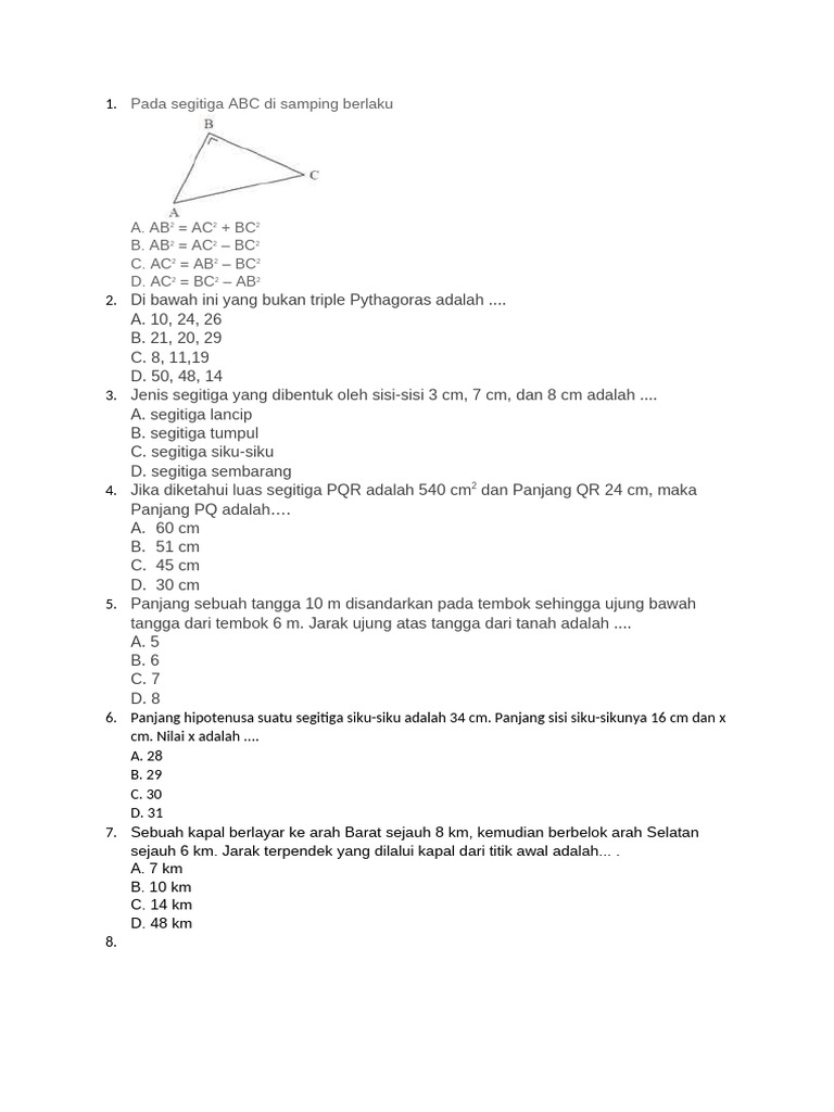 LATIHAN SOAL | PDF