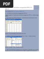 Download Uji Validitas Dan Reliabilitas Menggunakan SPSS 15 by Widadini wedde SN83717818 doc pdf