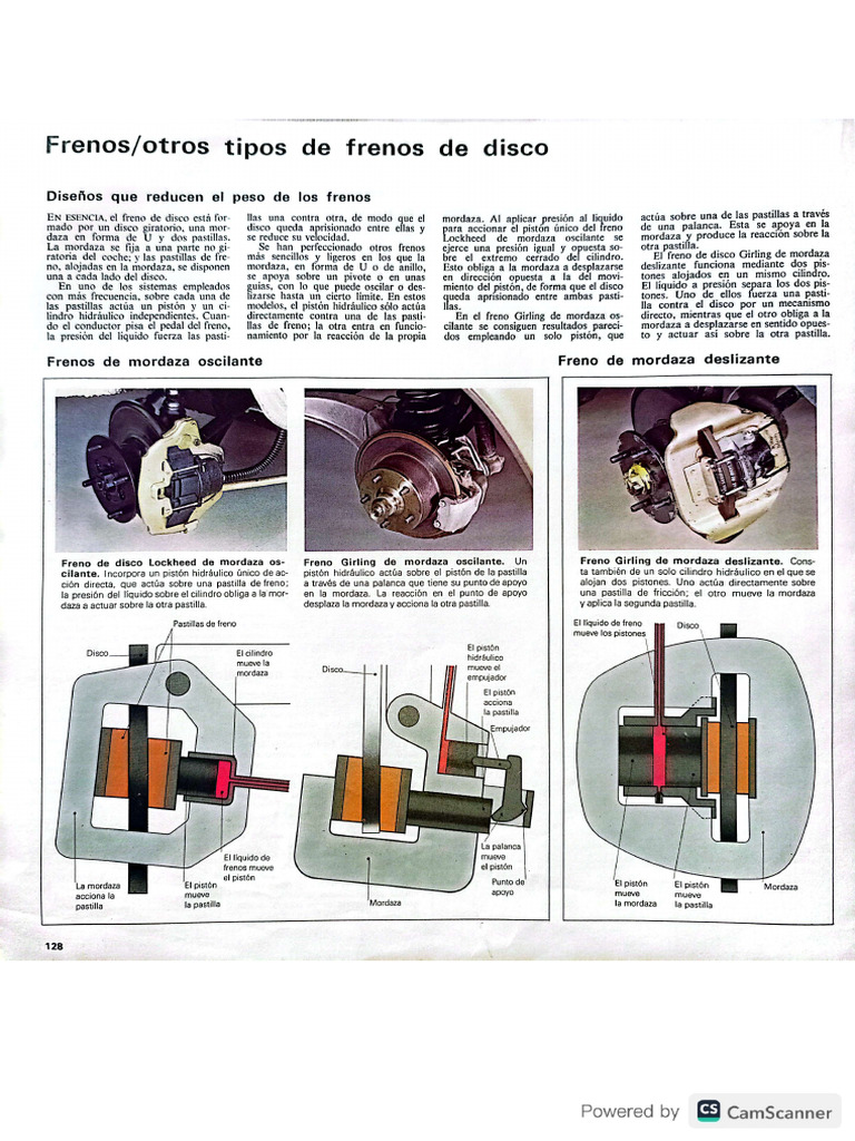 Tipos Frenos de Disco | PDF
