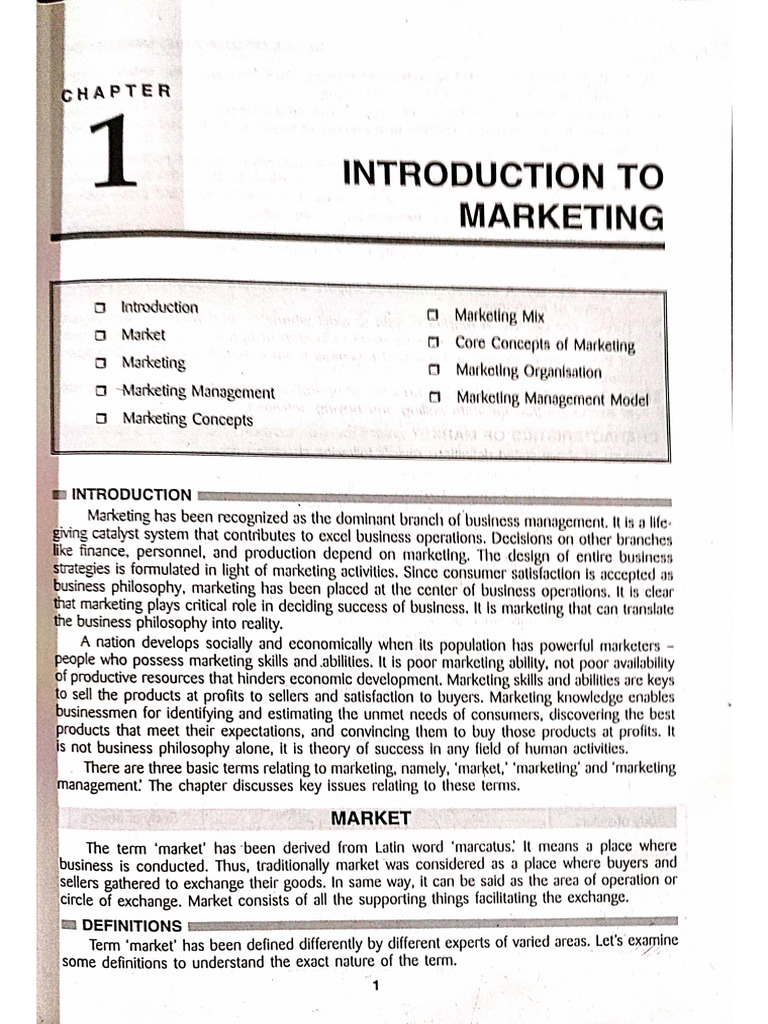 MM Unit 1 | PDF