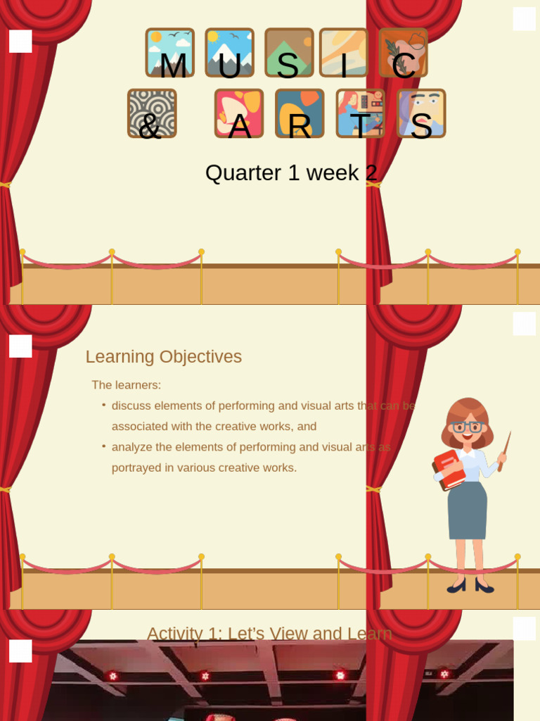 Performing Arts and Visual Arts Analysis | PDF | Sound | Singing