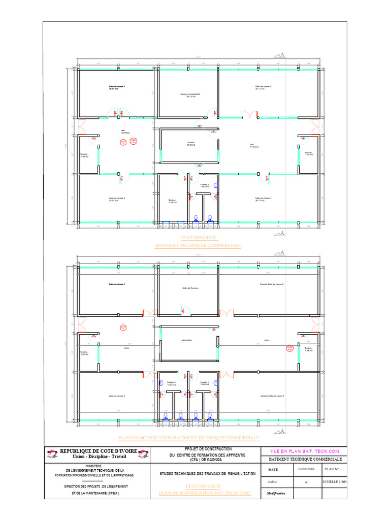 Plan de Modification du Bâtiment Technique | PDF