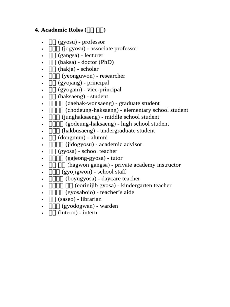 Academic Roles | PDF