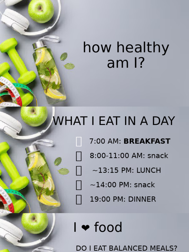 Daily Health and Lifestyle Overview | PDF