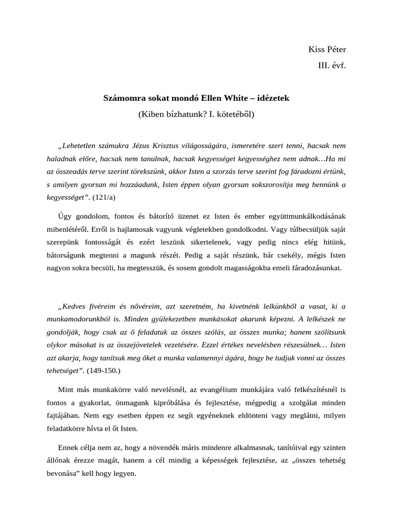 Kiben Bízhatunk | PDF
