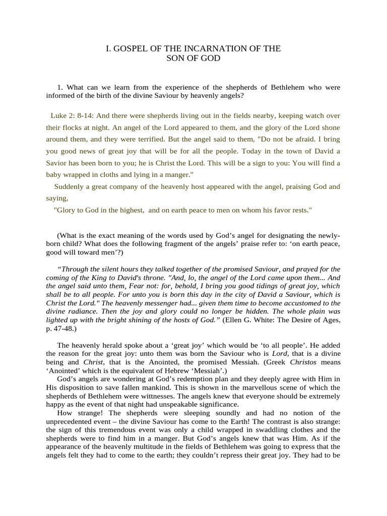 Messianic Prophecies About The Person of The Promised Saviour I | PDF ...