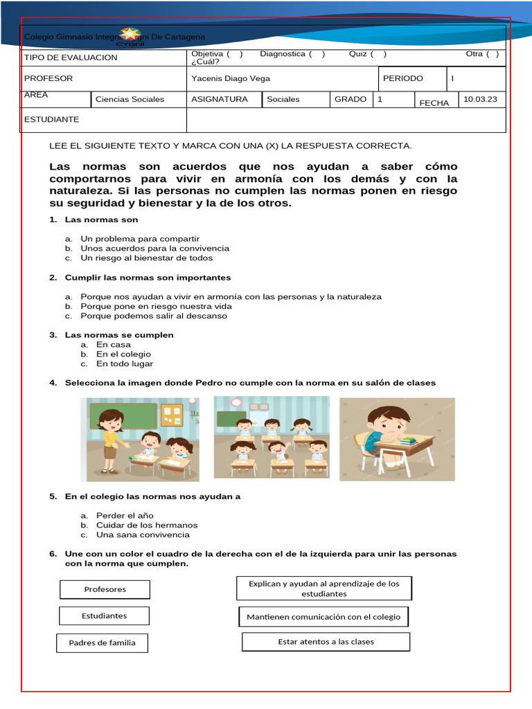 Normas y convivencia en el aula | PDF