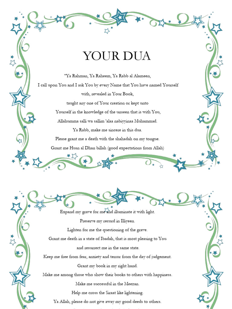 Dua | PDF | Semitic Words And Phrases | Islamic Belief And Doctrine
