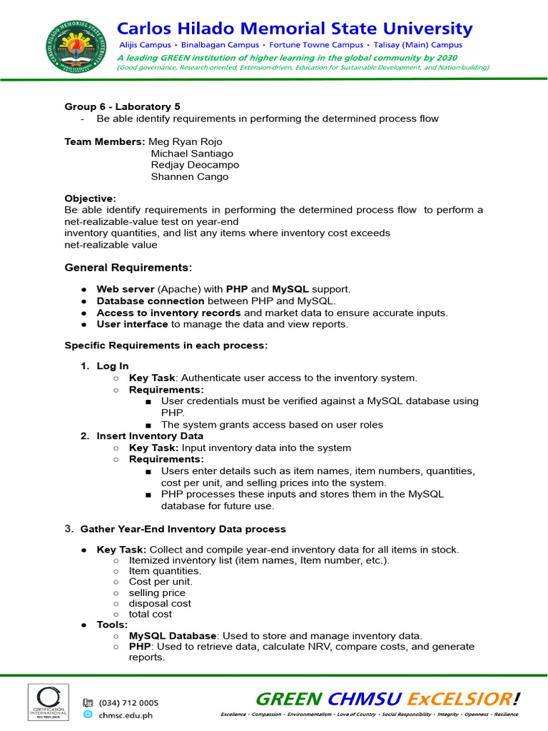 Group 6 - Lab 5 | PDF | Php | Databases