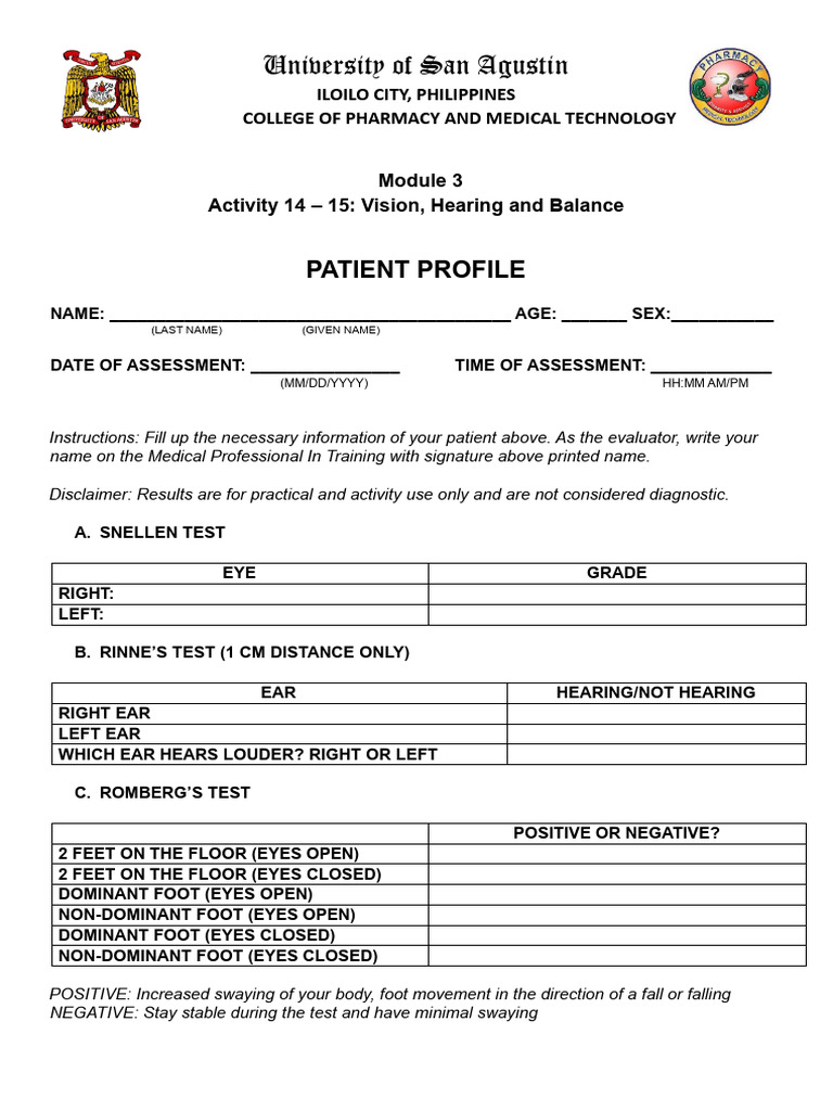 Rinne's Test Assessment Module | PDF