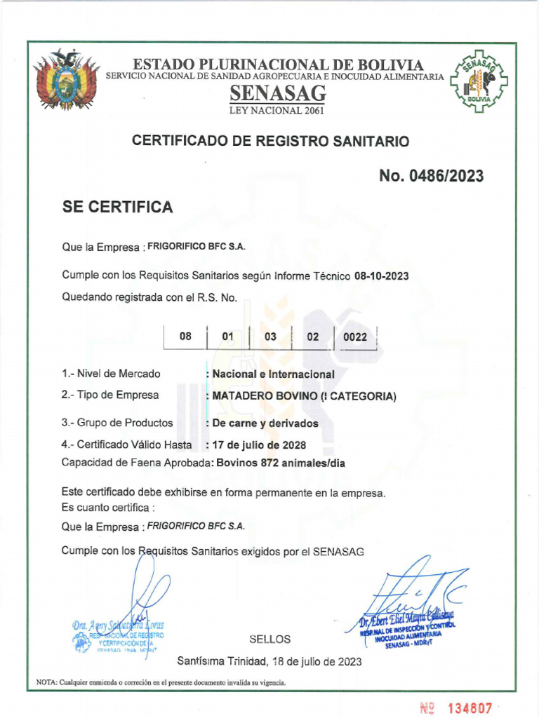 R.S. Senasag 2023 | PDF