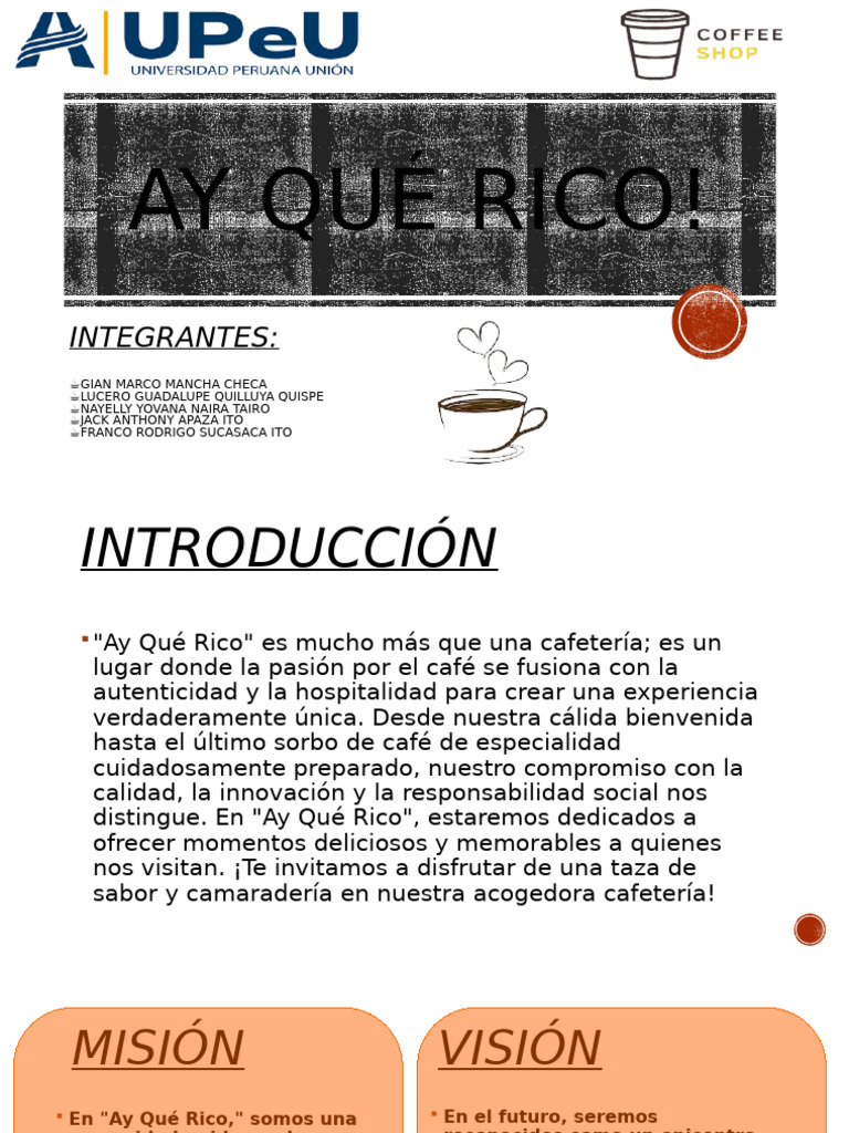 Ay Qué Rico | PDF | café