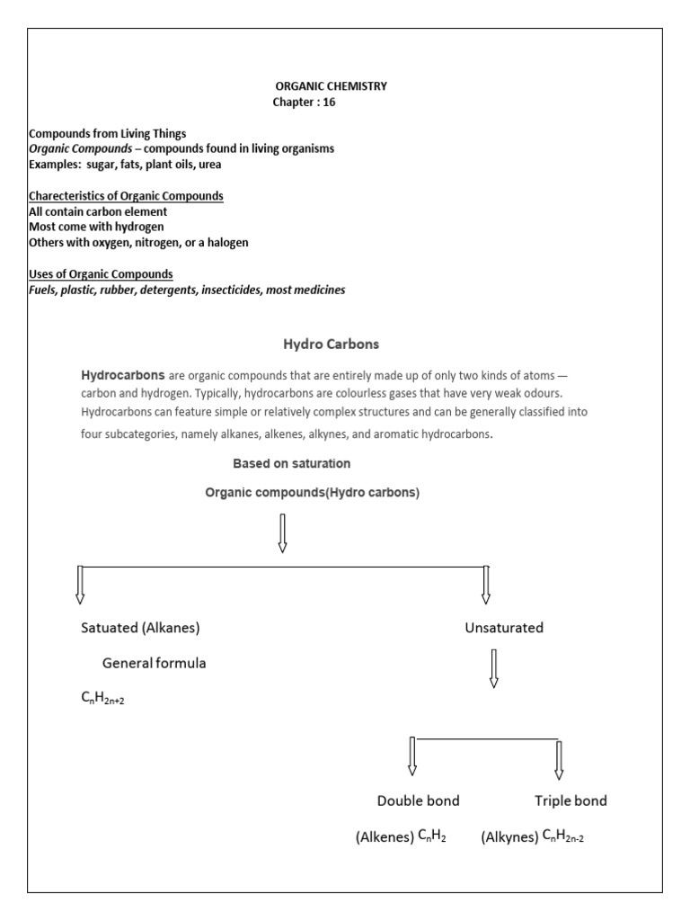 Organic Chemistry: Compounds & Nomenclature | PDF | Alkene | Alkane