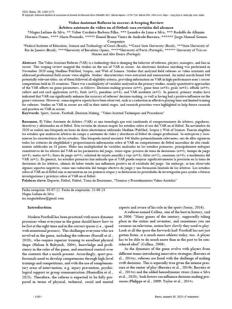 Video Assistant Referee in Soccer | PDF | Association Football