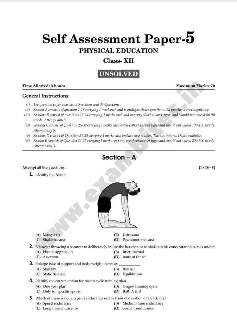 PE - Sample Paper 6 | PDF