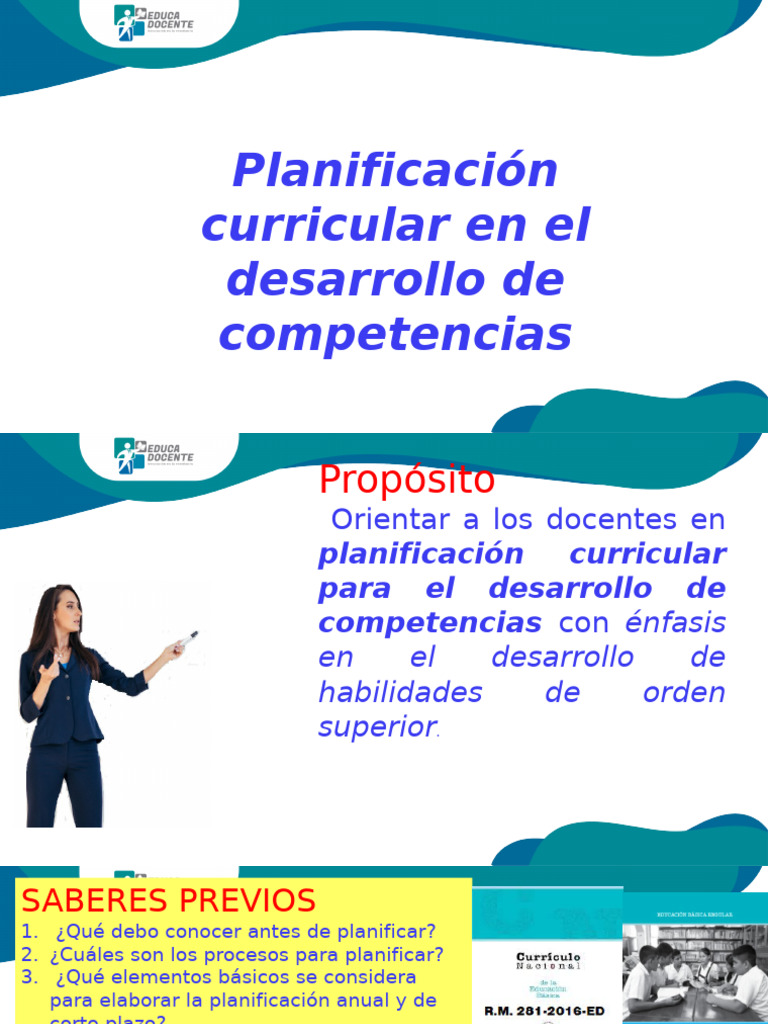 Planificación Curricular para Competencias | PDF | Plan de estudios ...